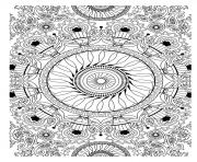 free mandala to color vegetation 